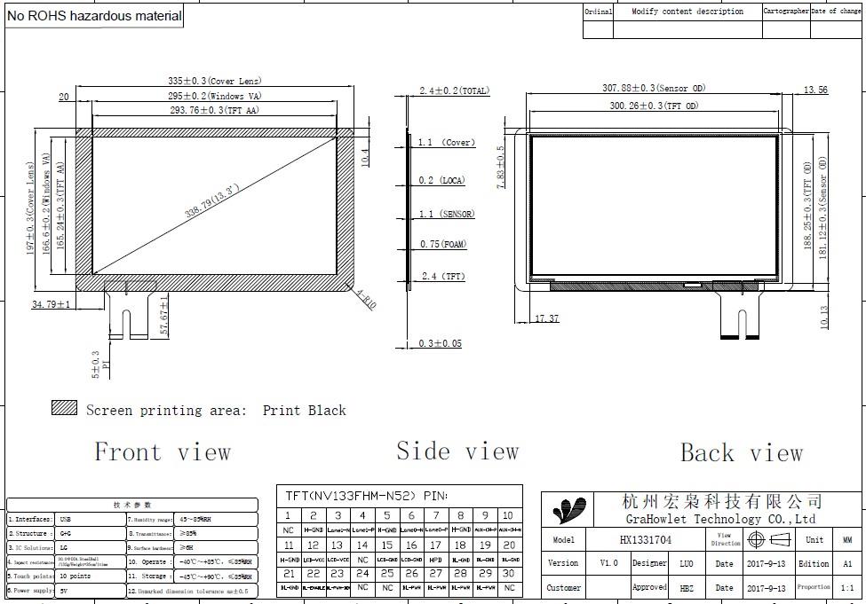 raspberry pi full hd touch screen
